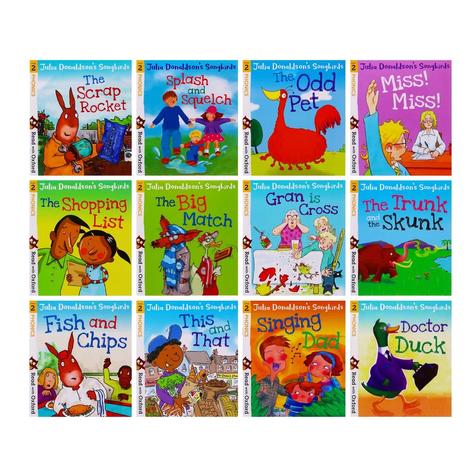 Julia Donaldson Songbird Phonics Read with Oxford Stages 1-4 36 Book -Age 0-5-PB - Image 3 of 4