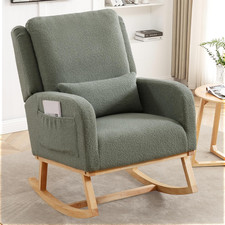 Rocking Chair Nursery, Teddy Nursing Rocking Chairs, Upholstered Nursery Glider