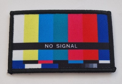 Fun Patch Klett ''No Signal'' Rechteckig 8cm x 5cm