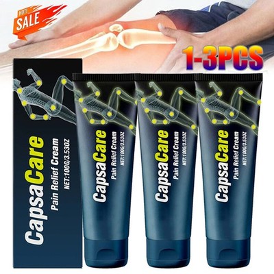3x CapsaCare Neuropathy Massage Cream   Soothing Nerve Pain Relief 100g 