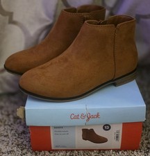 Cat Jack Boots Girls Sz 13 Opal Brown Booties Zipper