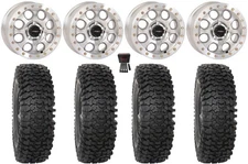 System 3 SB-7 15" Wheels Mh (6+1) 33" RC500S Sticky Tires RZR Turbo R & Pro R