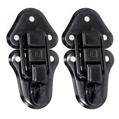 ADAM HALL HARDWARE 2 Adam Hall 1602 BLK Kofferverschlüsse mit Öse Ersatz Kofferschloss schwarz