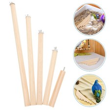 10PCS Parrot Standing Pole: Bird Cage Accessories Parrot Wooden Perches for