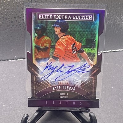 2015 Elite Extra Edition Kyle Tucker Prospect On Card Auto Autograph Die-Cut /75