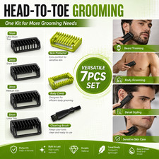7PCS Beard Trimmer Guide Combs 1/2/3/5mm Blade Guard for Philips OneBlade Shaver