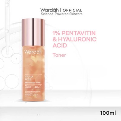 WARDAH Hydra Rose Petal Infused Toner 100 ml Soothe Skin and Reduce Redness