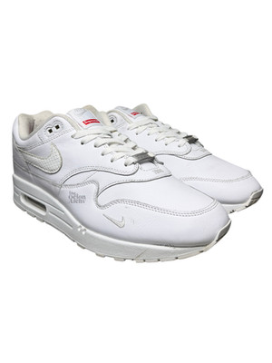 Size 11.5 Supreme x 2025 Nike Air Max 1 87 SP HF8813-100 Triple White Pre-Owned