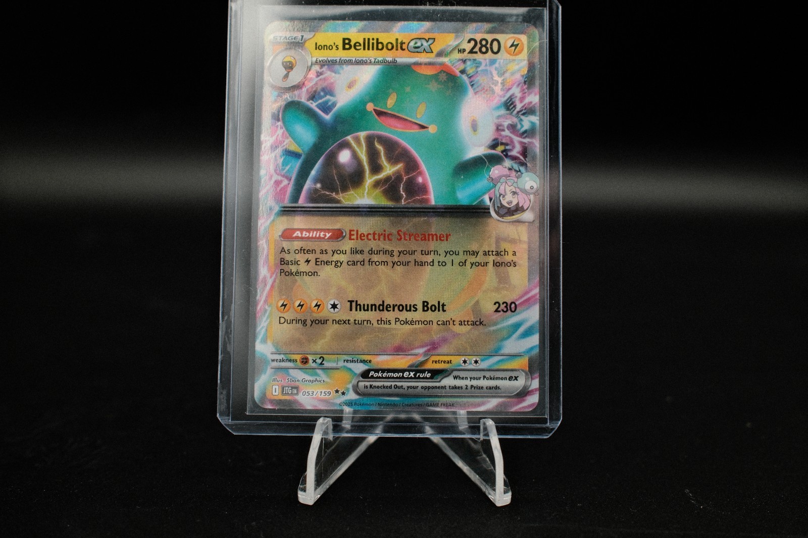 🪶Pokémon TCG Ionos Bellibolt ex 053/159 Journey Together Double Rare Holo NM