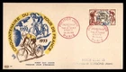 Mayfairstamps France FDC 1953 Cycling Tour de France Anniversary First Day Cover
