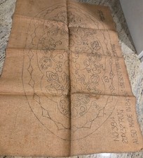 Vintage Wonder Art Rug Hooking Tufting Burlap Canvas Grapes 29x32" 384