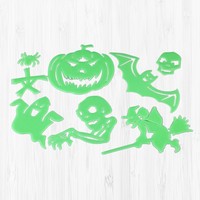2 Pcs Fenster Sticker Fensteraufkleber Wandtattoos Halloween -Wandtattoos