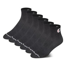 Women's Quarter Socks   6-pack Cushioned Athletic Socks 5-9 Black - Toe Logo