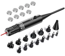 Bore Sight Kit Green/Red Laser Boresighter with Button Switch for.17 Red laser