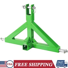 3 Point Trailer Hitch with 2" Receiver for Cat 1 Quick Hitch Tractor Attachment