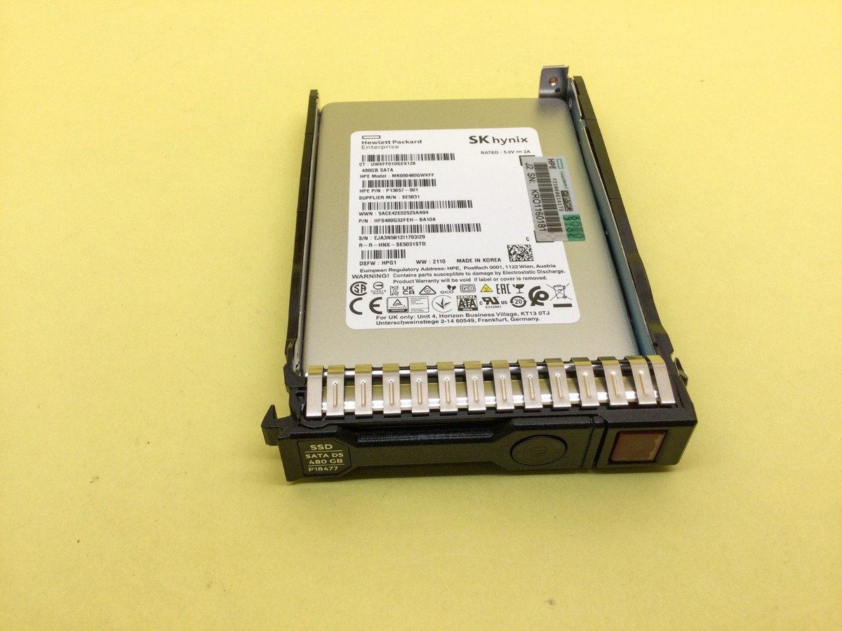 P18432-B21 HPE 480GB SATA 6G MIXED USE SFF SC MV SSD P18477-001