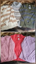Ann Taylor Loft Cable Knit VNeck Sweater Lot of 6