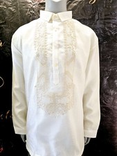 NEW Barong Tagalog CREAM Pinya Organza 2XL