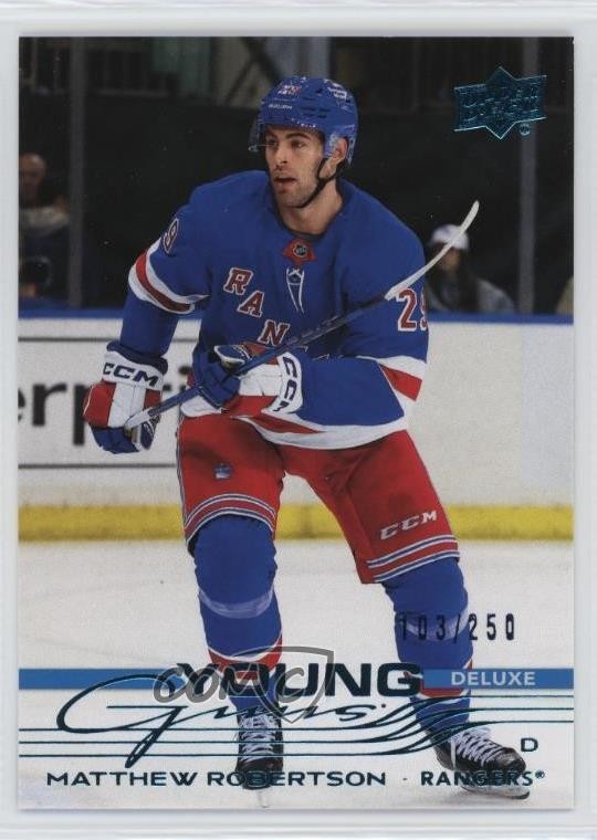 2025 Upper Deck Series 1 Young Guns Deluxe /250 Matthew Robertson #239 Rookie RC