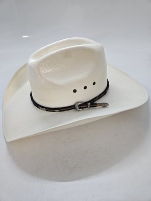 Larry Mahan 10X Straw Flint Cowboy Hat, Men's Size 7 1/4