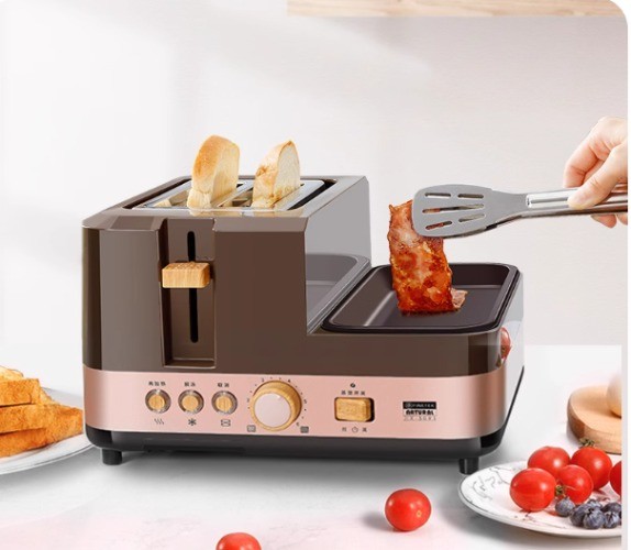 220V Stove Breakfast Machine Steamer Multifunctional Home 4-in-1 Toaster