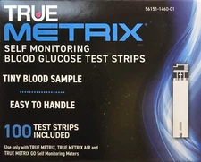 True Metrix Blood Glucose Test Strips 100ct