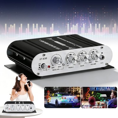 Mini Verstärker HiFi Power Audio Stereo Bass Auto RCA AUX MP3 Audio Verstärker