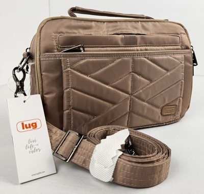 Lug Scoop 2 RFID Quilted Convertible Crossbody Top Handle RFID Sand Tan Travel
