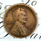 * 1909-S VDB * CHOICE VF+ LINCOLN WHEAT PENNY * FROM ORIGINAL COLLECTION