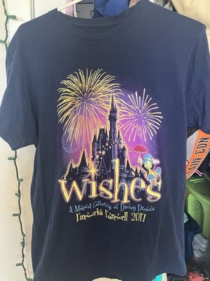 Disney Parks Wishes Firework Show Farewell AP Passholder T-shirt Adult Unisex MD