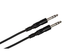 Hosa CSS-115R Balanced Interconnect Cable - 1/4-inch TRS Male to Right Angle