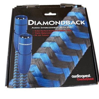AudioQuest Diamondback Audio Interconnect With XLR 3 Meter Pair