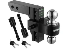 Rhino USA RG-HTDROP2.58-BLK 8" Heavy Duty Drop Hitch - 2.5" Black
