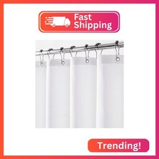 Felisa Extra Long Waterproof Fabric Shower Curtain Liner with 3 Large Magnets,72