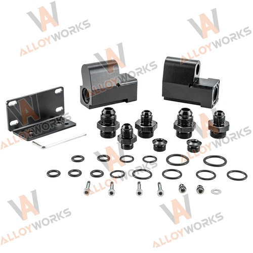 Universal FULL FLOW ETHANOL 6AN 8AN E85 Conversion Flex Fuel Sensor Adapter Kit. - Picture 1 of 8