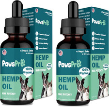 Hemp Oil for Dogs and Cats - Helps Pets with Anxiety, Pain, Stress, Sleep, Arth