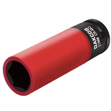 DAKCOS 21mm Impact Lug Nut Socket, 1/2 inch Drive, With Protective Sleeves,CR-MO