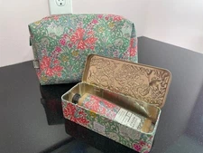 William Morris at Home Golden Lily Toiletry Bag and Hand Cream - NEW!