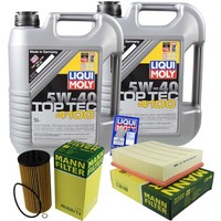 Mann Inspektionspaket 10L Liqui Moly Top Tec 4100 5W-40 FüR Audi Allroad 4.2 V8