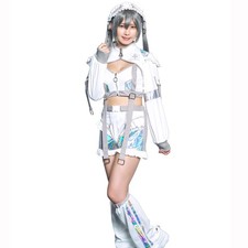Cyber    Iris Cosplay Angel Smoke Lady's Gray