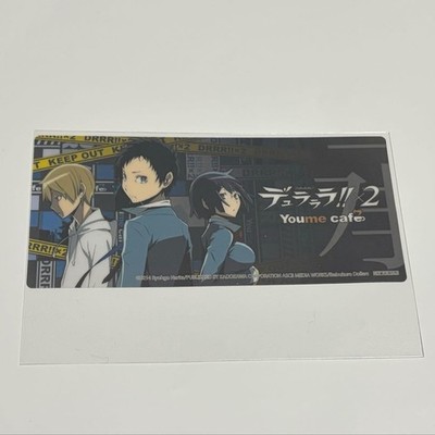 Durarara!! Hong Kong Limited Youme Cafe Clear Bookmark Teito Masaomi Anri