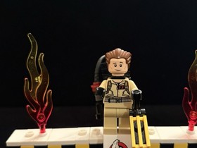 LEGO DR. PETER VENKMAN MINIFIGURE (gb002 / 21108) W/PROTON PACK & GHOST TRAP