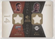 2008-09 SP Rookie Threads Dual Gold 32/50 DJ Augustin Kyle Weaver #RTD-AW 2u3