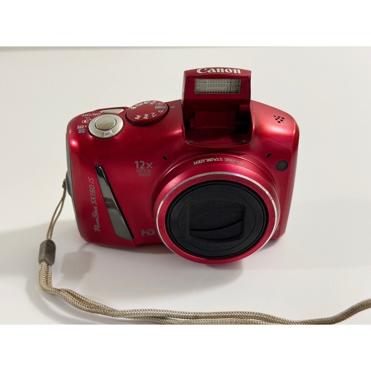 Canon PowerShot SX150 IS Digital Camera Red 14.1MP 12x Zoom HD