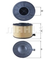 Mahle Luftfilter Filtereinsatz FüR Audi A4 Avant 2.0 Tfsi Mild Hybrid 35