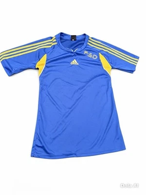 adidas F50 Men’s Football Jersey T-Shirt Breathable Blue/Yellow Size L boys - Image 1 of 4