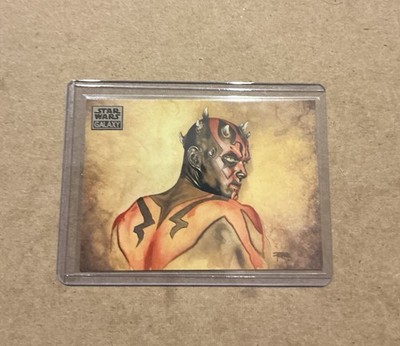 2012 Topps Star Wars Galaxy Series 7 Darth Maul #86 Art of Star Wars