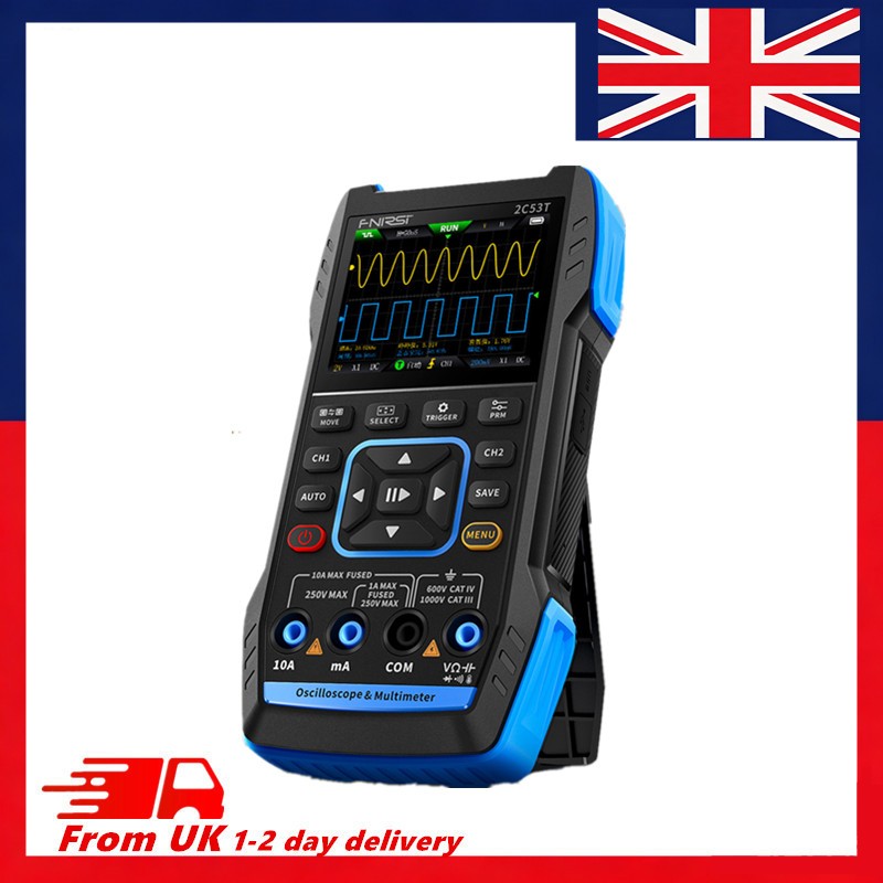 MESTEK 50MHz Dual-Channel Oscilloscope 250MS/s Handheld DMM Signal Generator