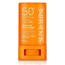 Sun & Shine clear Mineral zinc oxide STICK sunscreen SPF 50+ Sunscreen Face