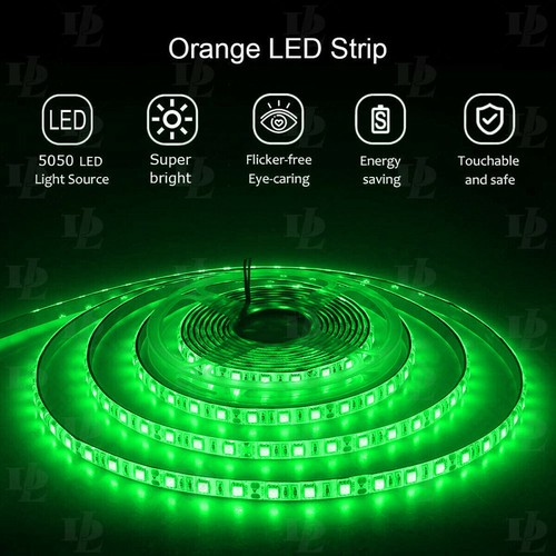 16 ft UV LED Strip Black Light Night Fishing Ultraviolet Boat 12v DC Green PCB - 第 4/12 張圖片